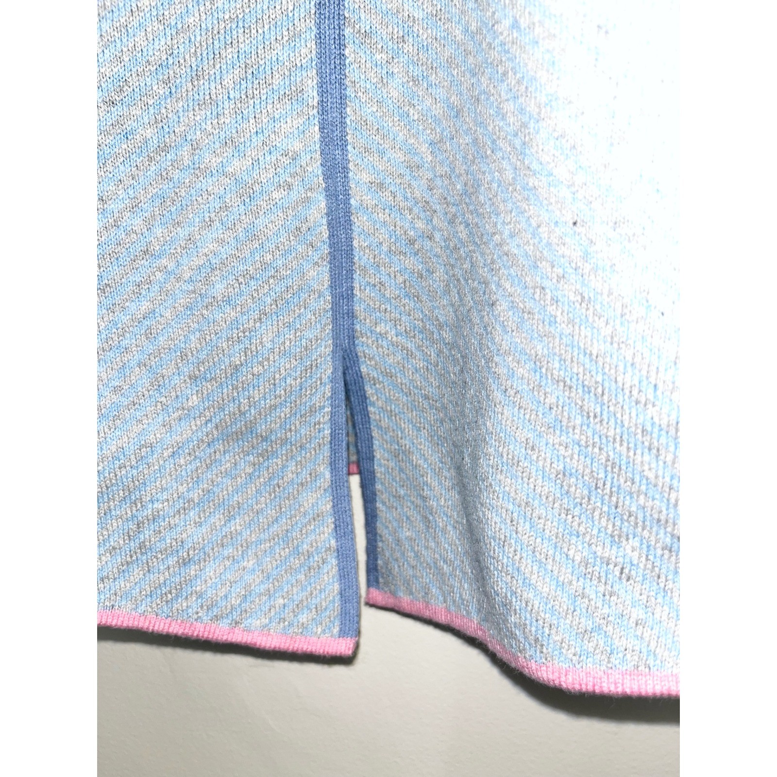 ZAKET & CLOVER Cashmere Neru Collar Sweater Sky Blue Women’s Casual| Large