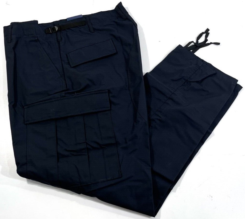 NEW LARGE MENS PROPPER F5205 ZIP FLY BATTLE RIP CARGO PANTS LAPD NAVY LARGE REG