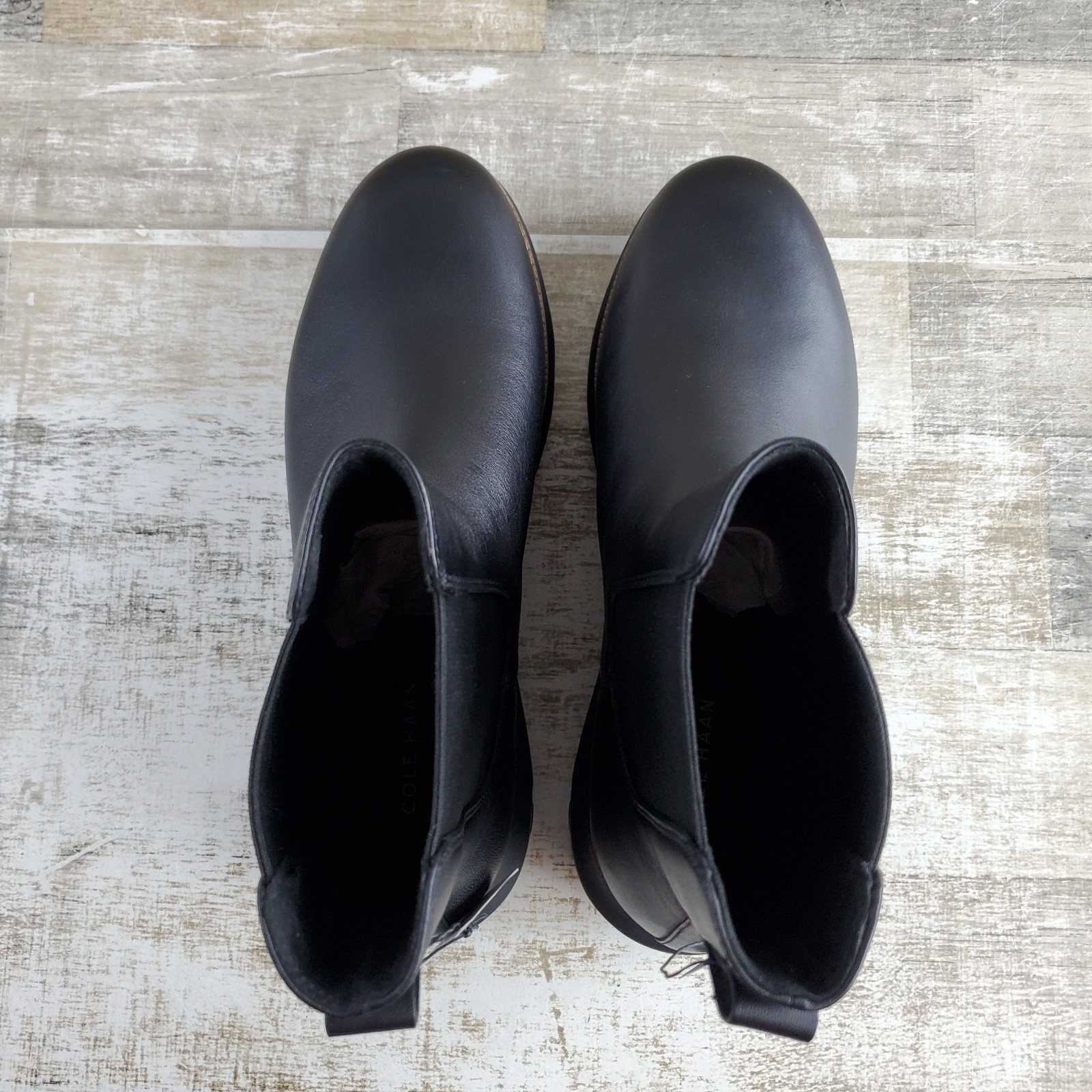Cole Haan Zerogrand Rexanna Womens Chelsea Boot Sz 10 Black Leather Elastic Gore