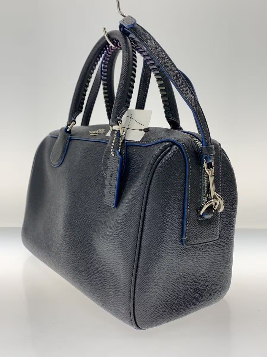 COACH Shoulder Bag Leather NVY Plain F31375