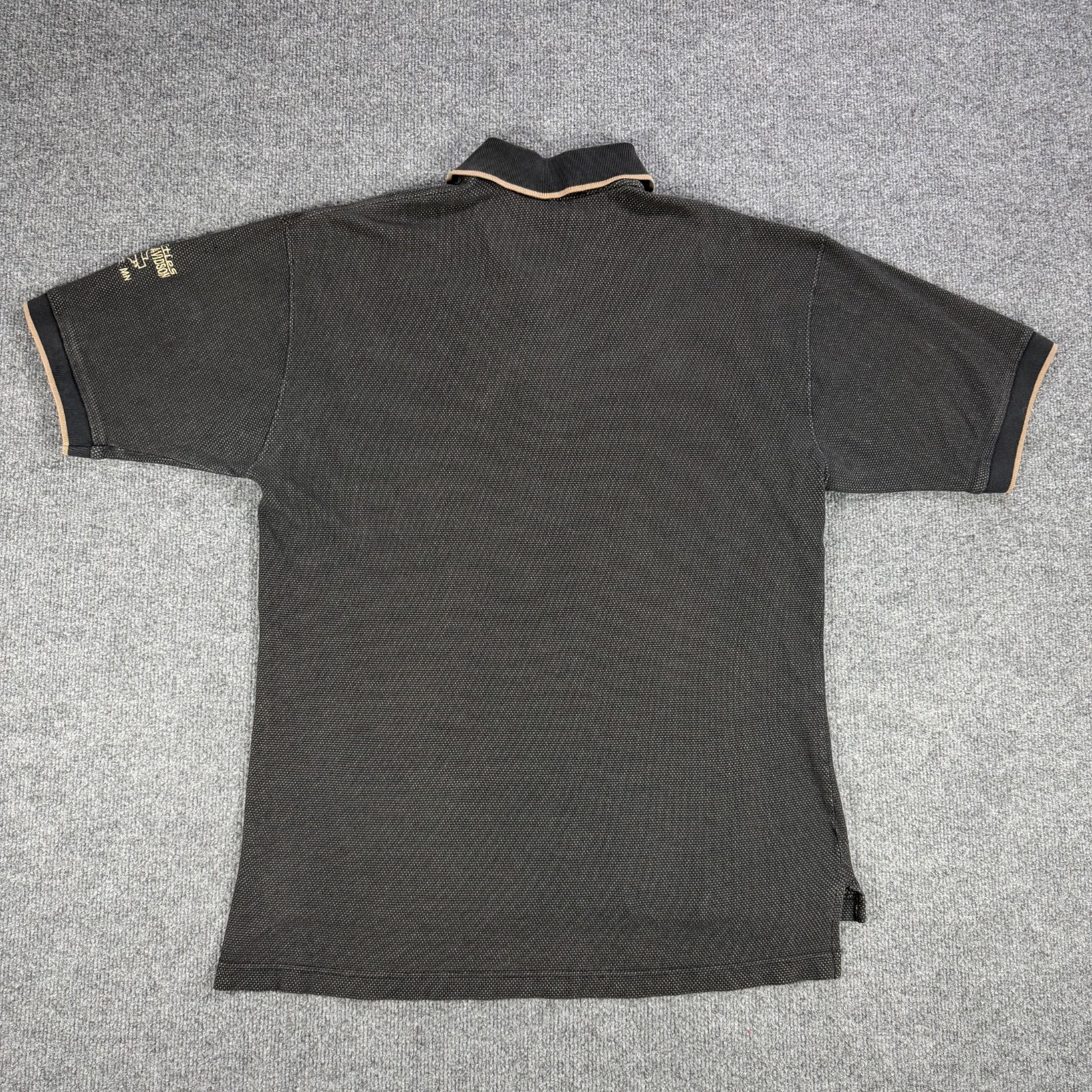 Harley Davidson Motorcycles ( Charcaoal/Beige ) Twin Cities MN Polo Mens Large