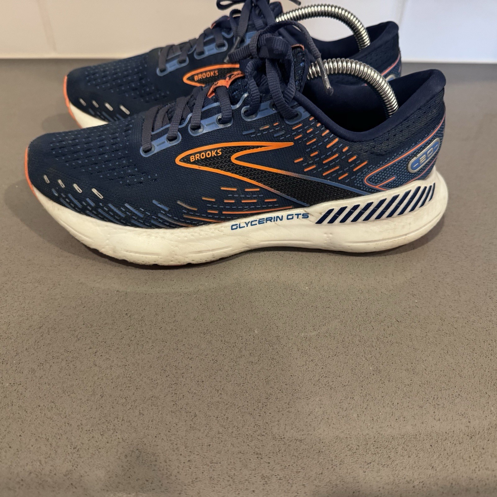 Brooks Glycerin 20 Mens Size 8Running Shoes Navy Orange