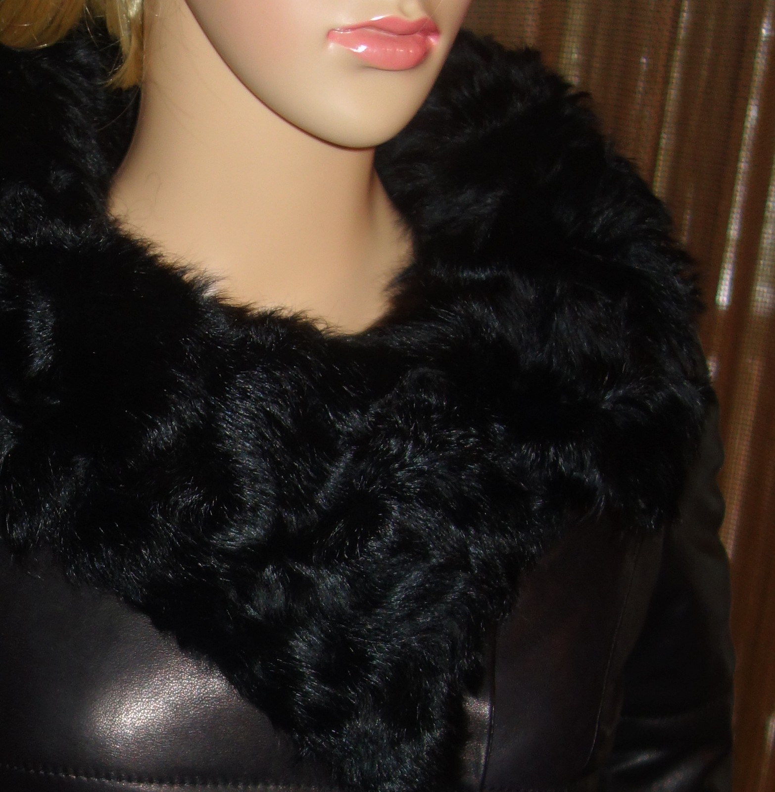 JOHN & YOKO JACKET lambskin NAPPA leather coat Black SIZE: 36 US 4 NEW