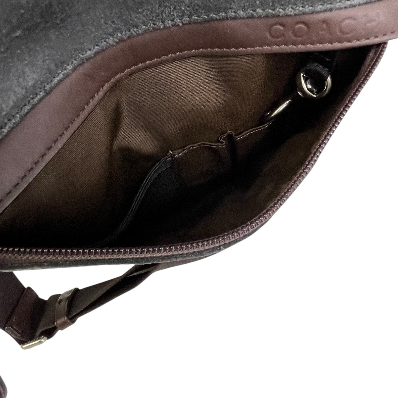Coach Camden Leather Bag Brown Tech Crossbody Messenger Computer F70920