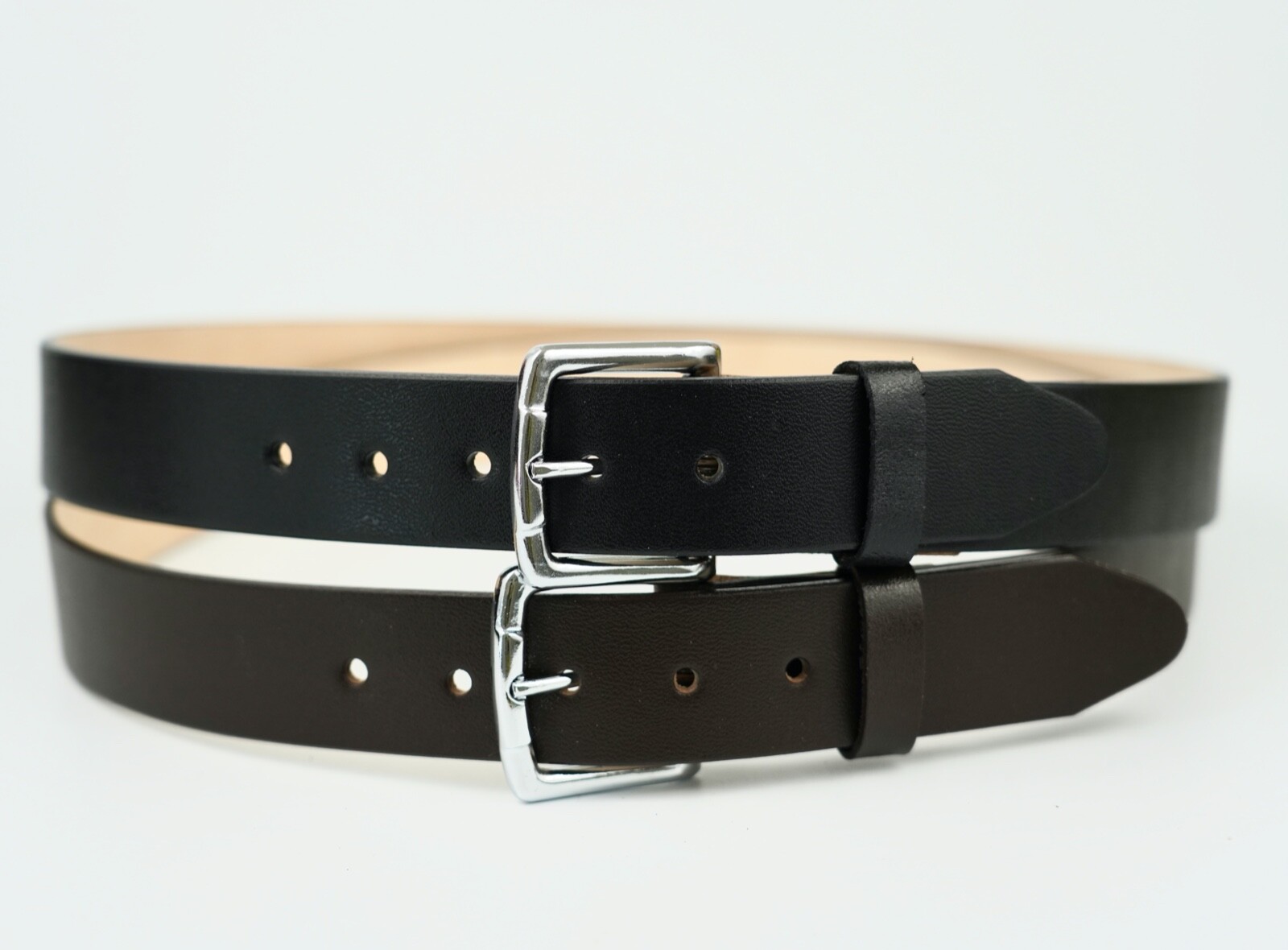 MEN’S WORK BELT SOLID HEAVY DUTY LEATHER BELT CASUAL LEATHER BELT 1.5″ CINTO