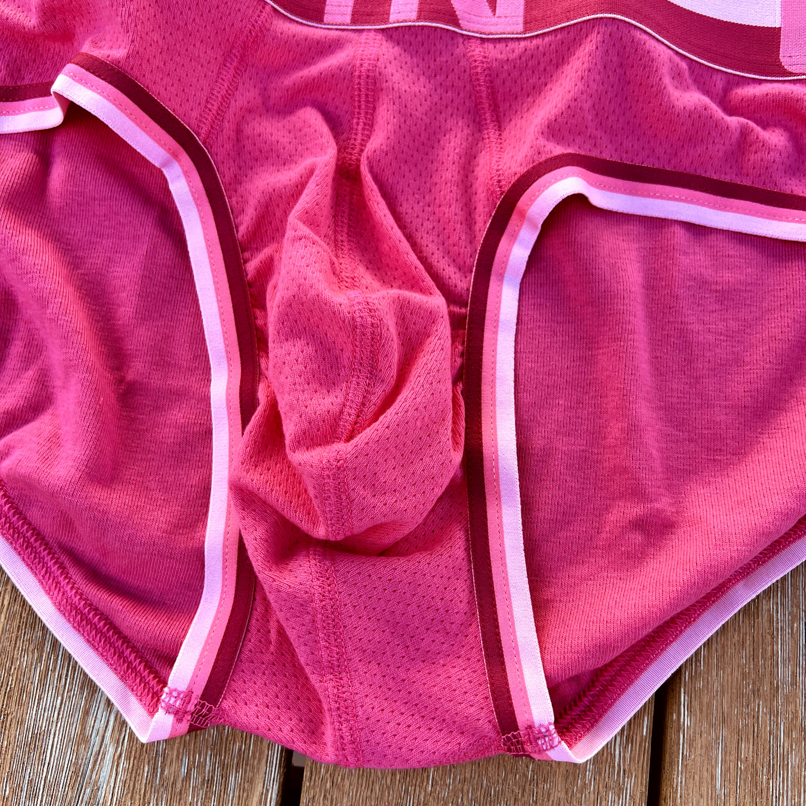 C-IN2 men Pink Mesh low rise brief underwear size S M L XL