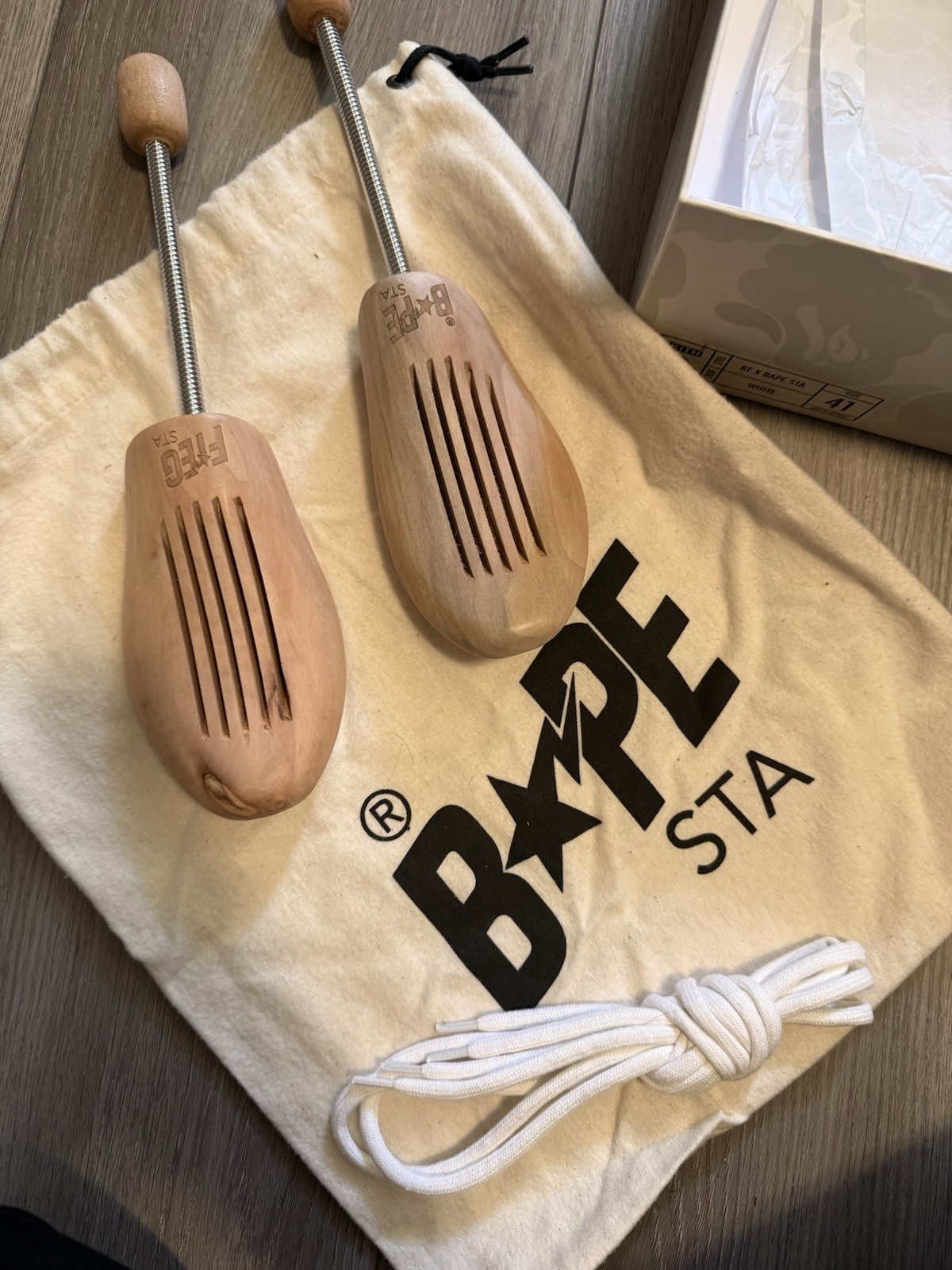 Ronnie Fieg x A Bathing Ape Fiegsta Bapesta Kith Size 41 Made in Portugal