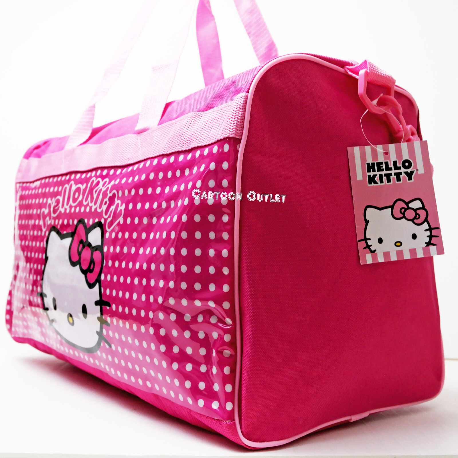 Sanrio Hello Kitty Duffel Bag Carry On Overnight Travel Pink Tote 18″ Dance Bag