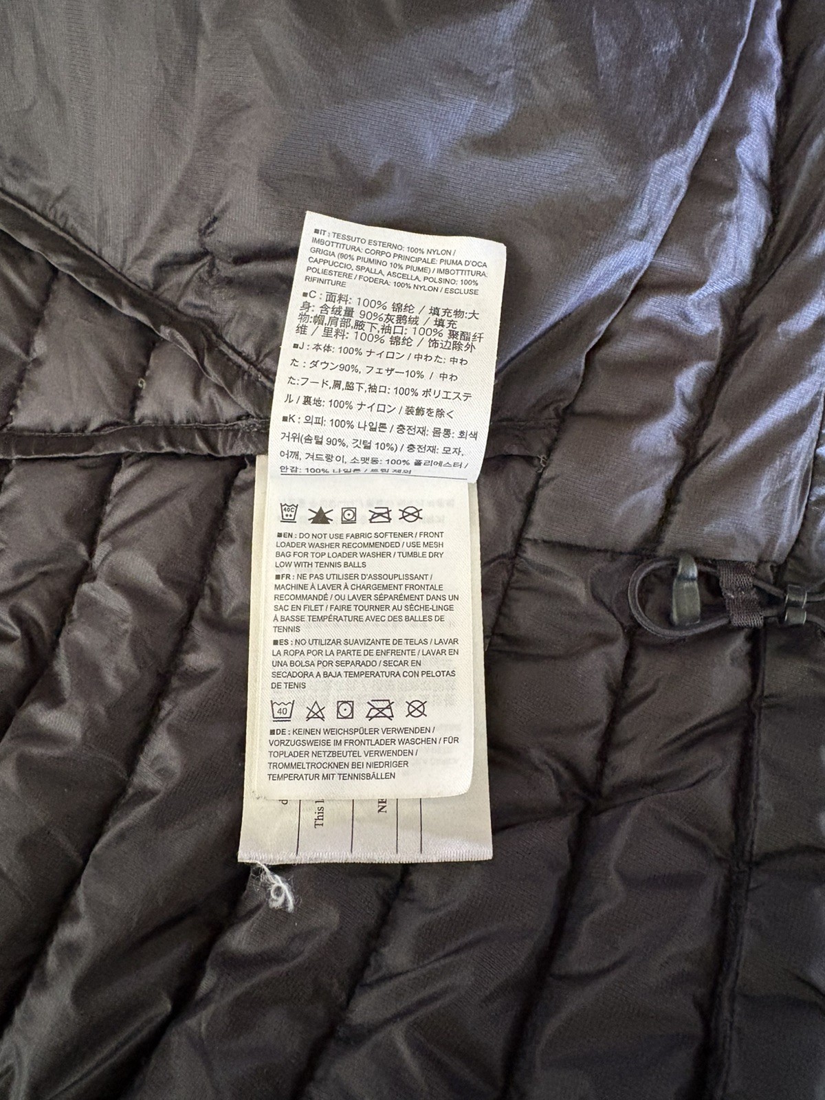 ARC’TERYX Jacket Mens Sz M Black Puffer Cerium SL Hooded Puffer Down Coat Zip