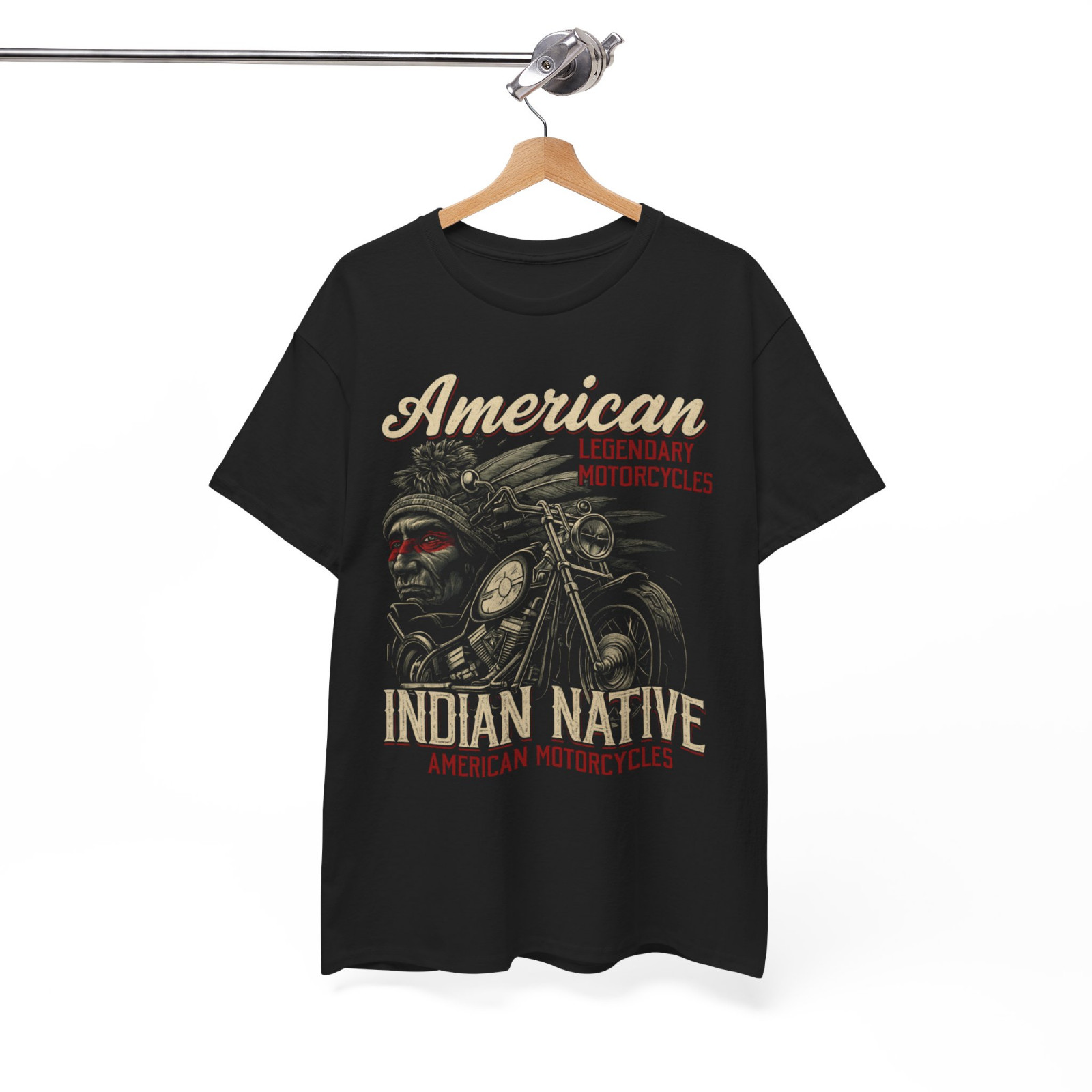 Vintage American Motorcycle Indian for Old Biker T-Shirt