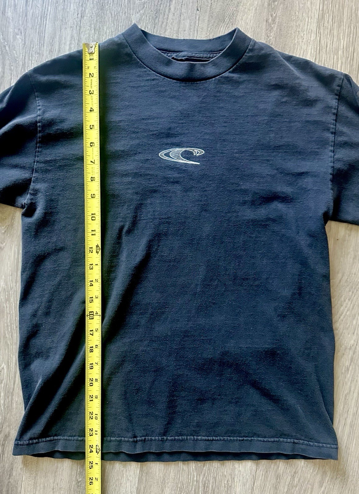 Y2K O’Neill Mens Black Double-Sided Logo Graphic Long Sleeve Crew Neck T-Shirt M