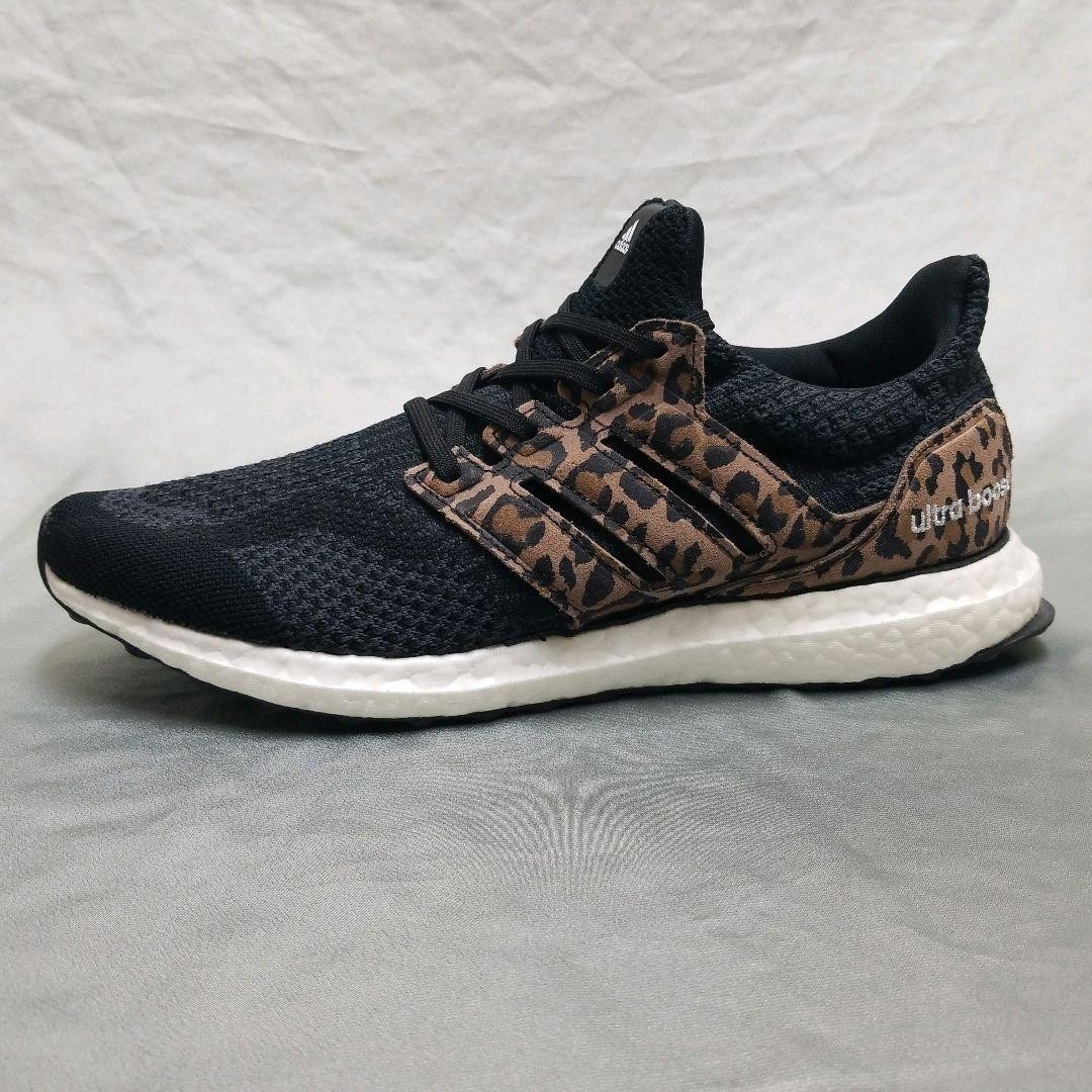 adidas Ultra Boost Leopard Running Shoes Black Brown Leopard