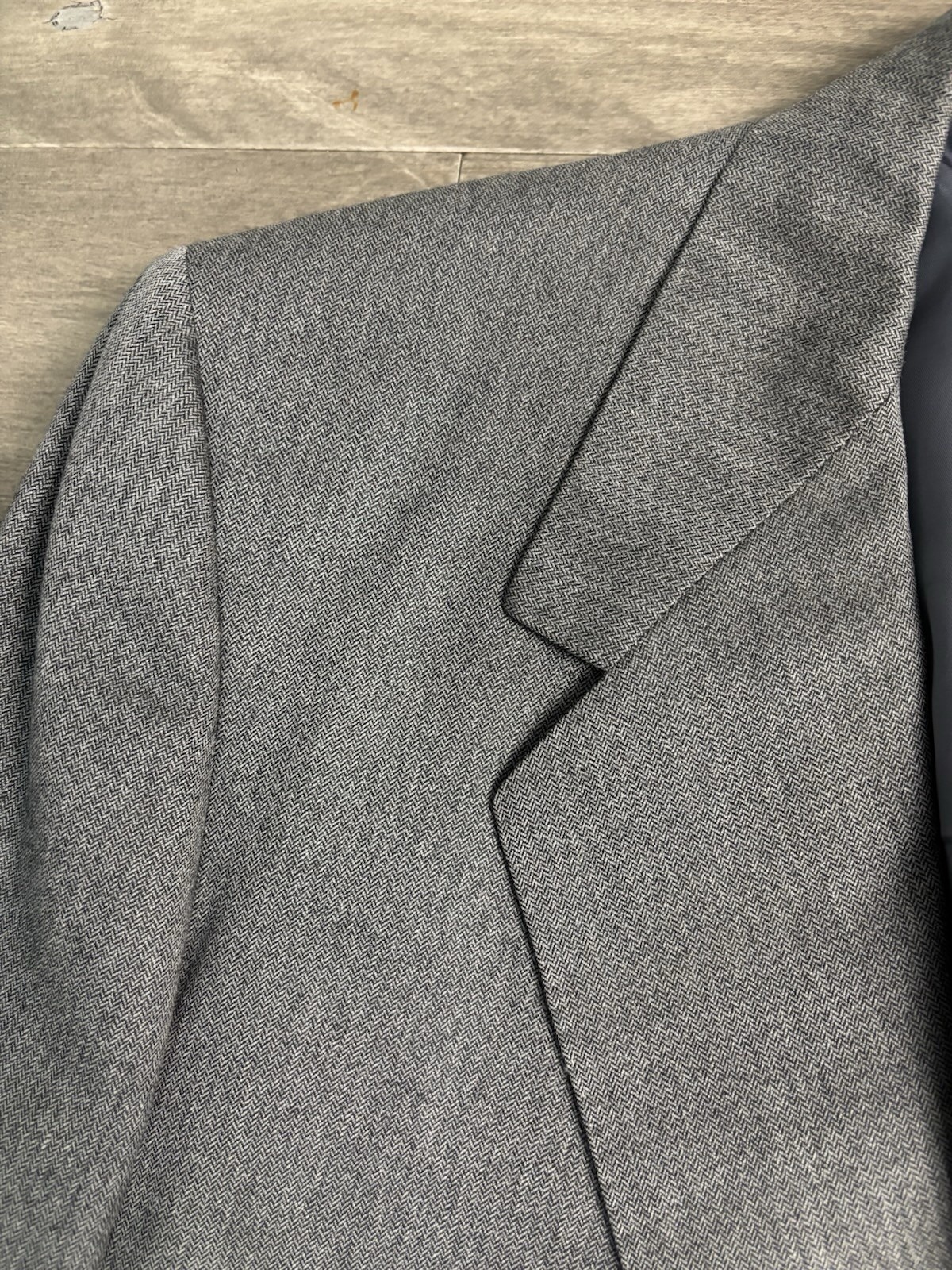 Oxxford Kenilworth Super Worsted 2 Piece Suit Size 42 Gray Pants 34×30