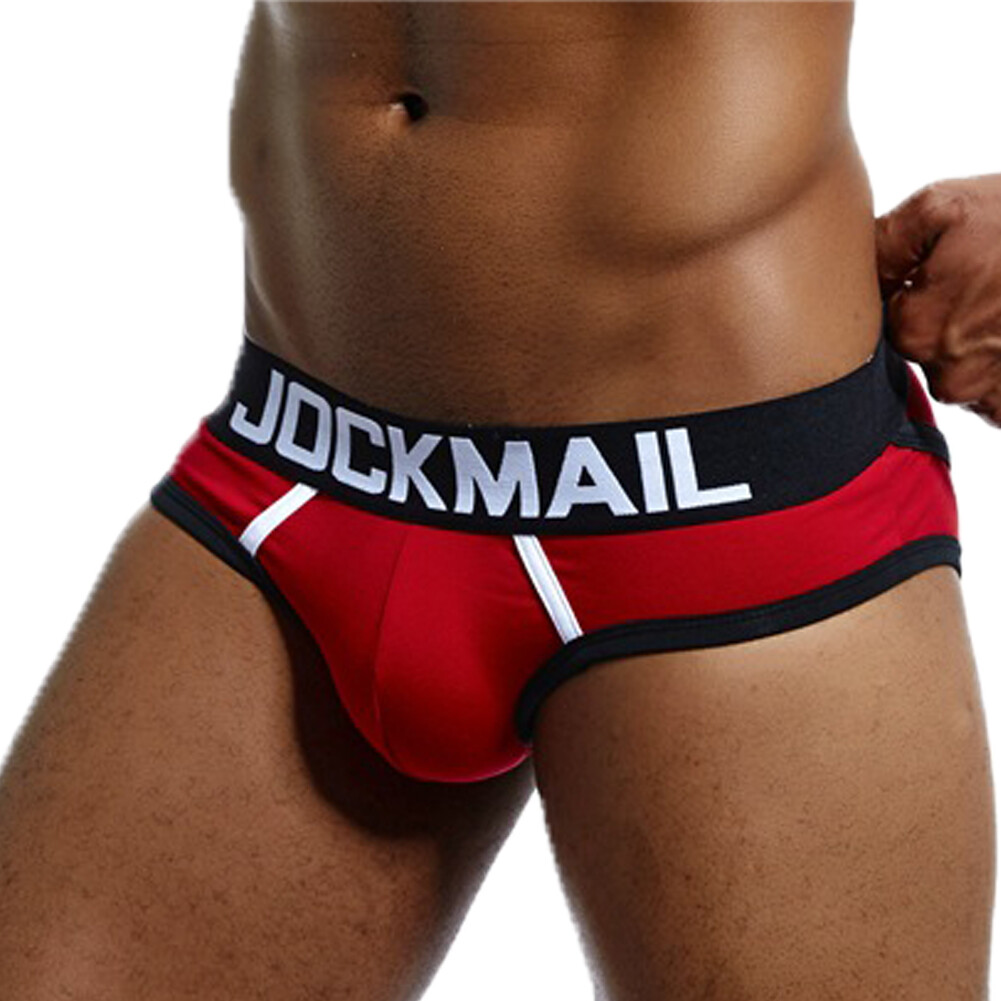 JOCKMAIL Sexy Men Underwear Boxer Shorts Briefs Open Back Jock Strap Panties~