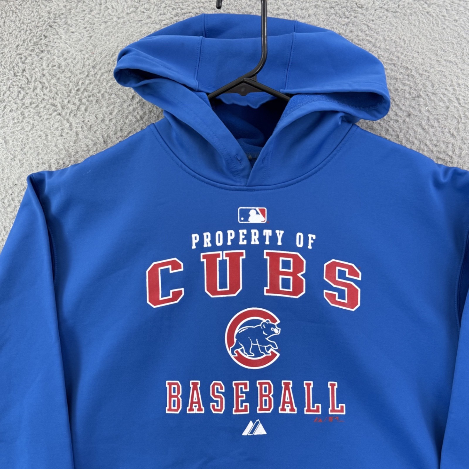 Chicago Cubs Sweatshirt Mens Medium Blue MLB Baseball Majestic Authentic Sport