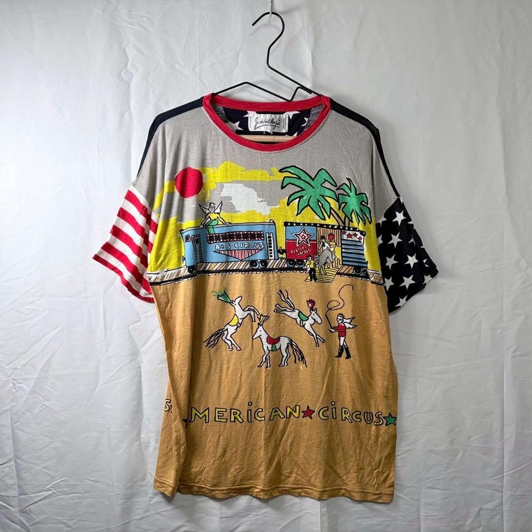 JC de Castelbajac Printed T-Shirt Italy, Free Size, Unique Design