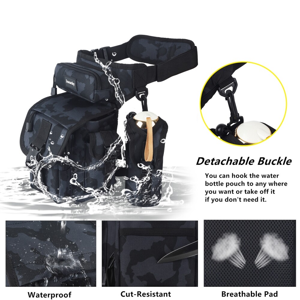 Military Tactical Drop Leg Bag Pack Pouch Waist Belt Packs Motorcycle Waterproof