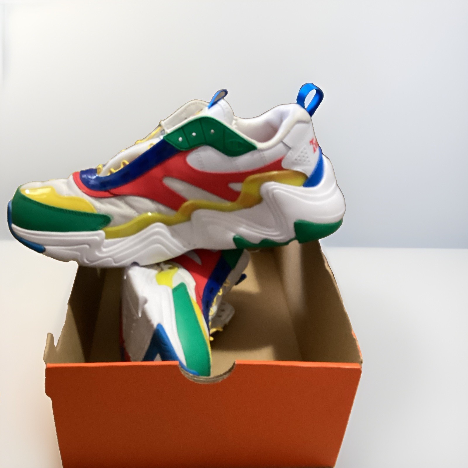 Champion Hyper C Floop Twister Boys High Top Lace Up Colorblock US 12M EU 46