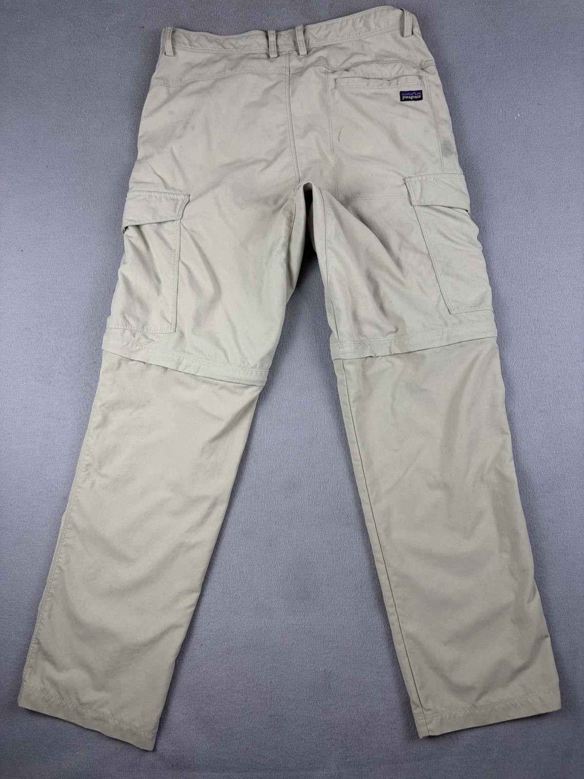 Patagonia Rover Zip Off Pants Men’s Size 32×31 Beige Brown Outdoors Hiking
