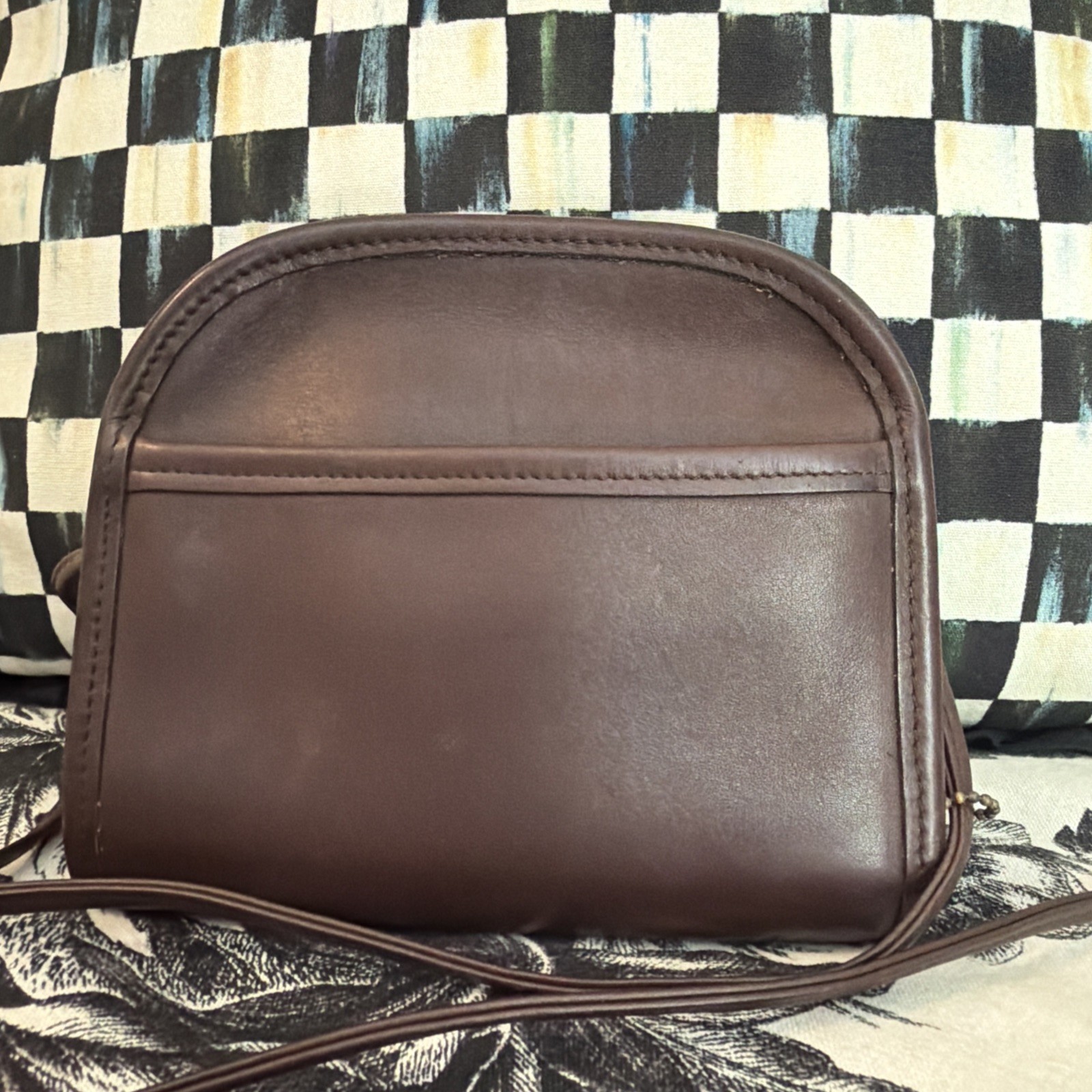 Vintage Coach Mini Abbie 9017 Crossbody Bag Brown Leather Purse K8P 9017
