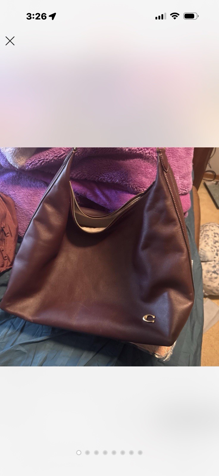 Coach Juliet 38 Black Currant