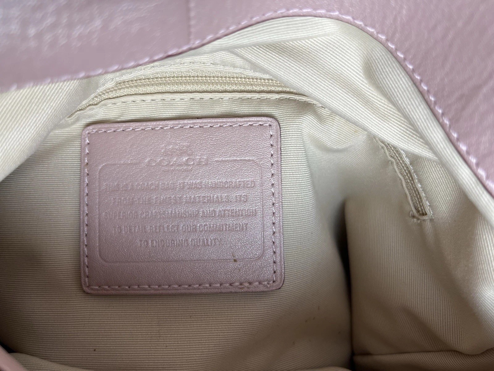 Coach F35211 Phoebe Madison Studded Caviar Pink Leather Shoulder Bag Tuberose