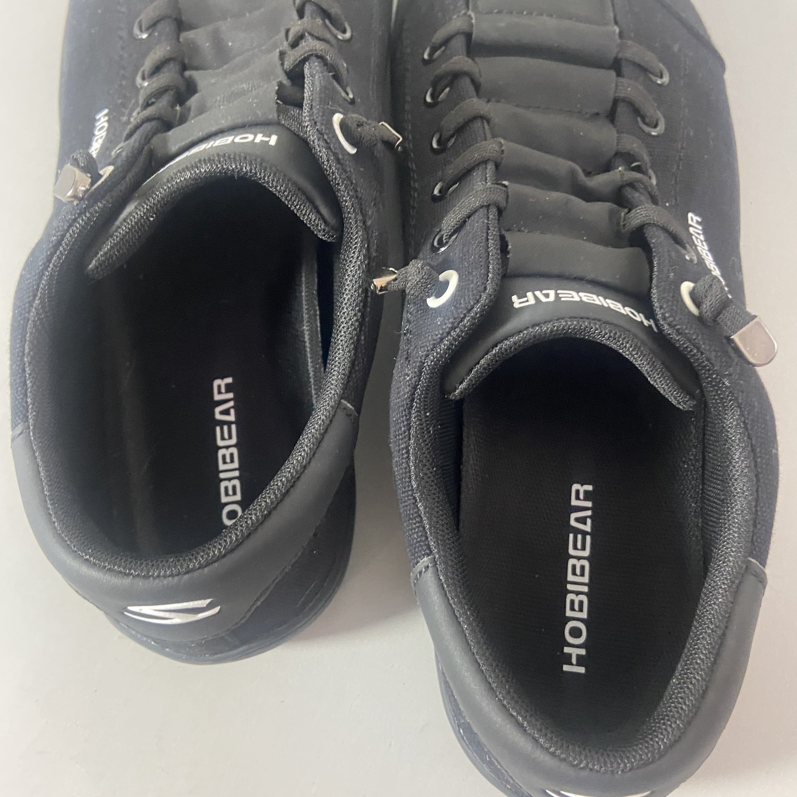 Hobibear Unisex US Womens 9 Mens 8 Barefoot Minimalist Black Canvas Suede Shoes