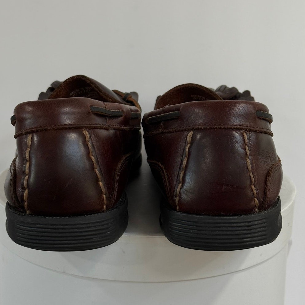 Sperry Top Sider Tremont Tassel Loafers Mens 9W Brown Leather Kiltie Shoes Dress
