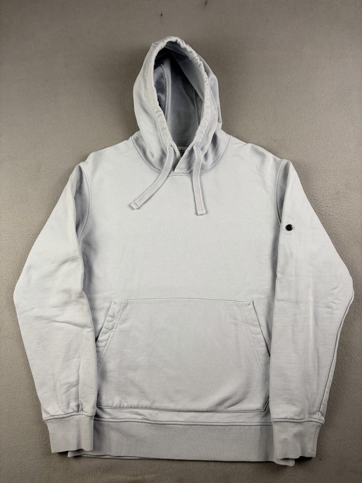 Stone Island Sweatshirt Men’s Large Fits Small Blue Gray Pullover Hoodie Romania
