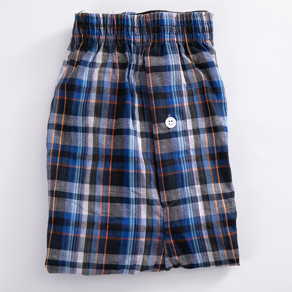 Random Color Woven Shorts Mens Cotton Underwear Oversized Short Pants Elastic