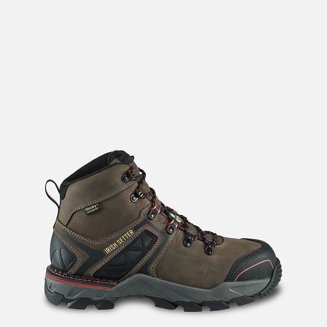 RED WING SHOES Irish Setter Crosby 6”Waterproof Leather Safety Toe Boot Men Sz10