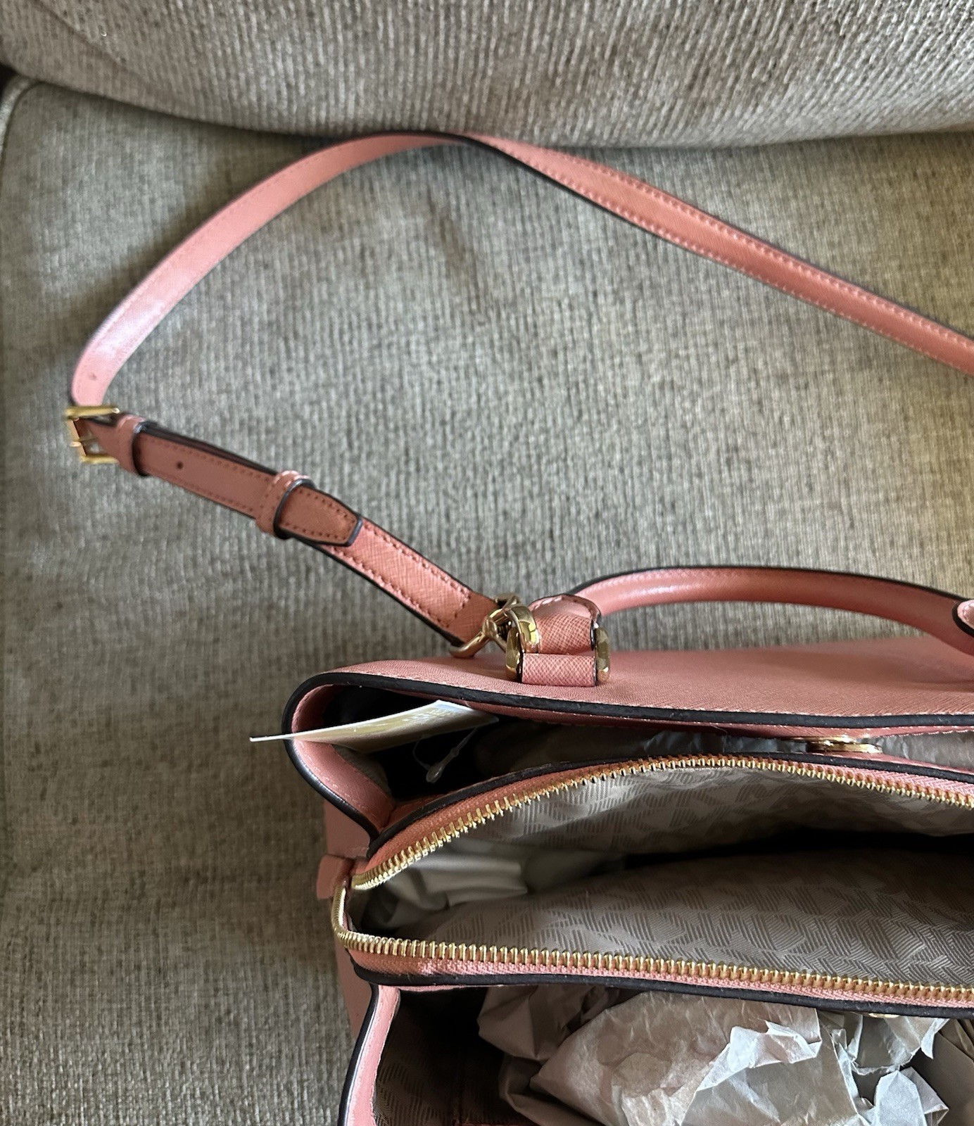 Michael Kors Savannah Small Patenet Saffiano Leather Satchel