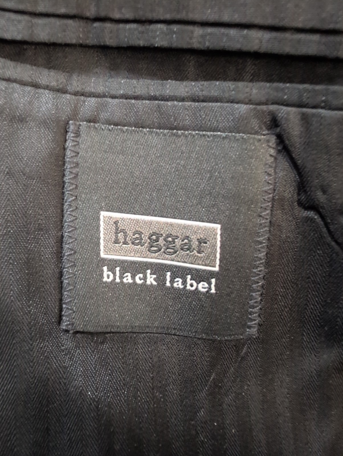 Haggar Mens 46L Suit 36×34 2 Piece Gray 3XL 50″ Blazer Sport Coat Jacket USA