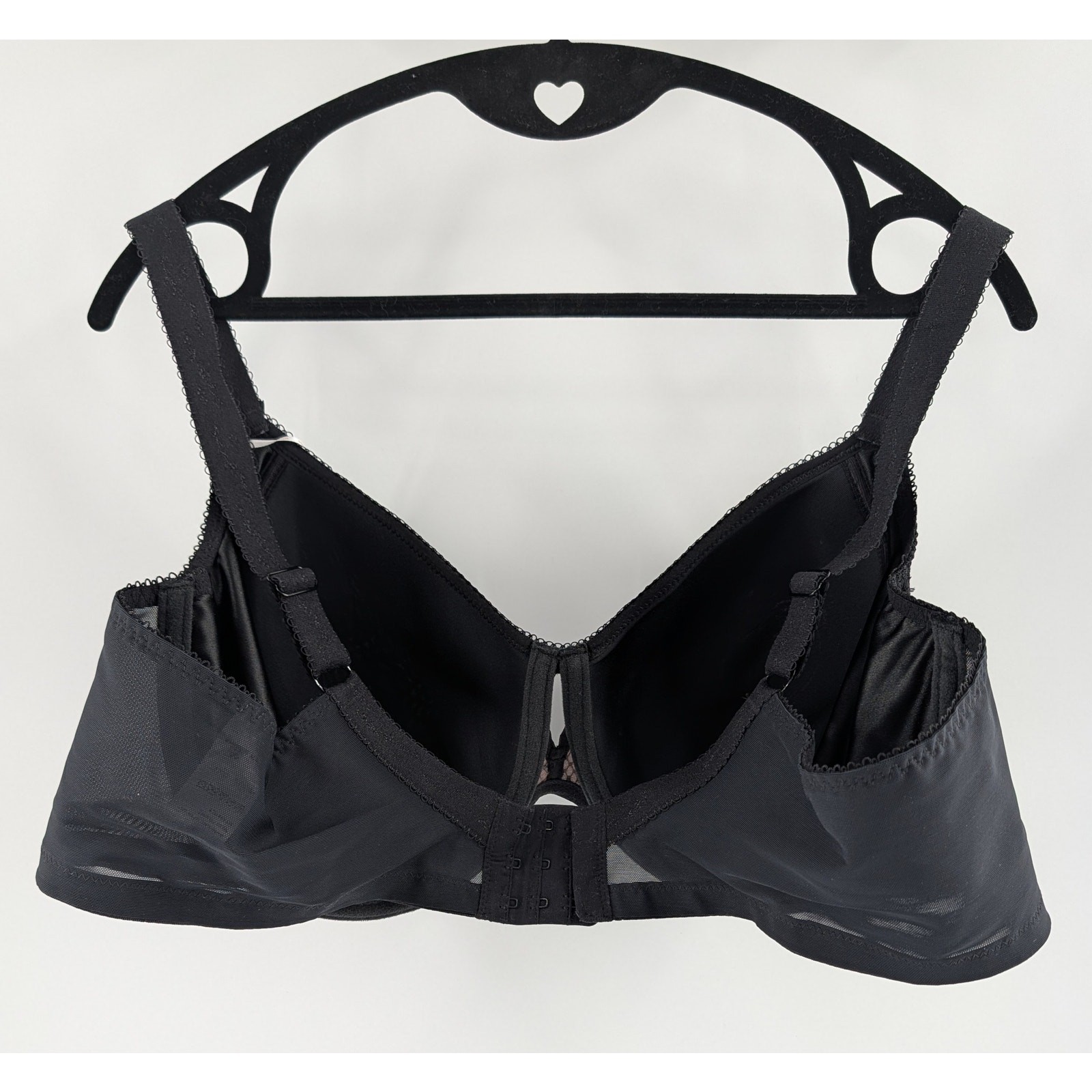 Elomi Black Underwire Bra Lace Charley Spacer Moulded 44DD