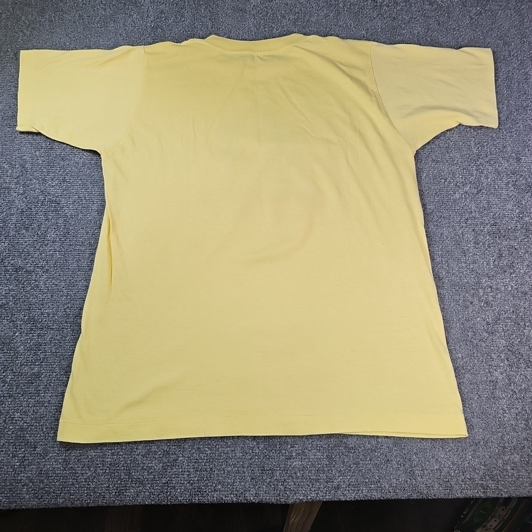 Vintage 80’s Single Stitch Bear Whiz Beer Humor Promo Yellow T Shirt Size Large