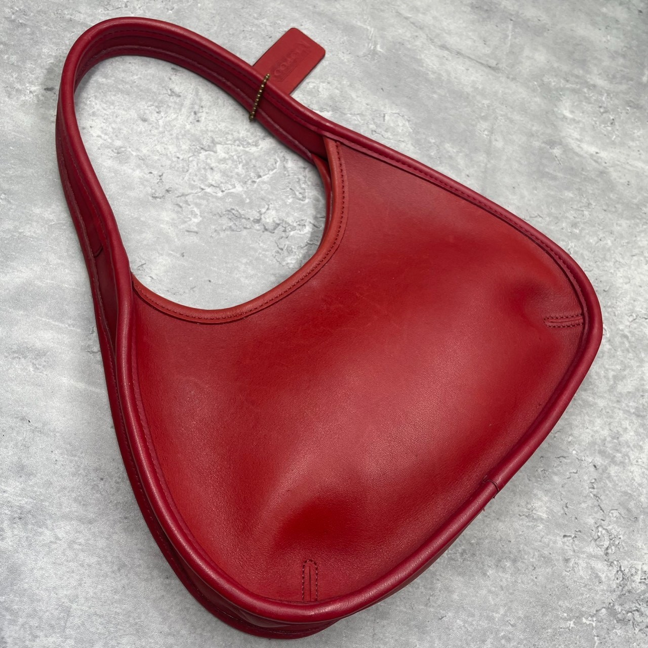 COACH 9027 handbag Ergo leather Vintage red rare