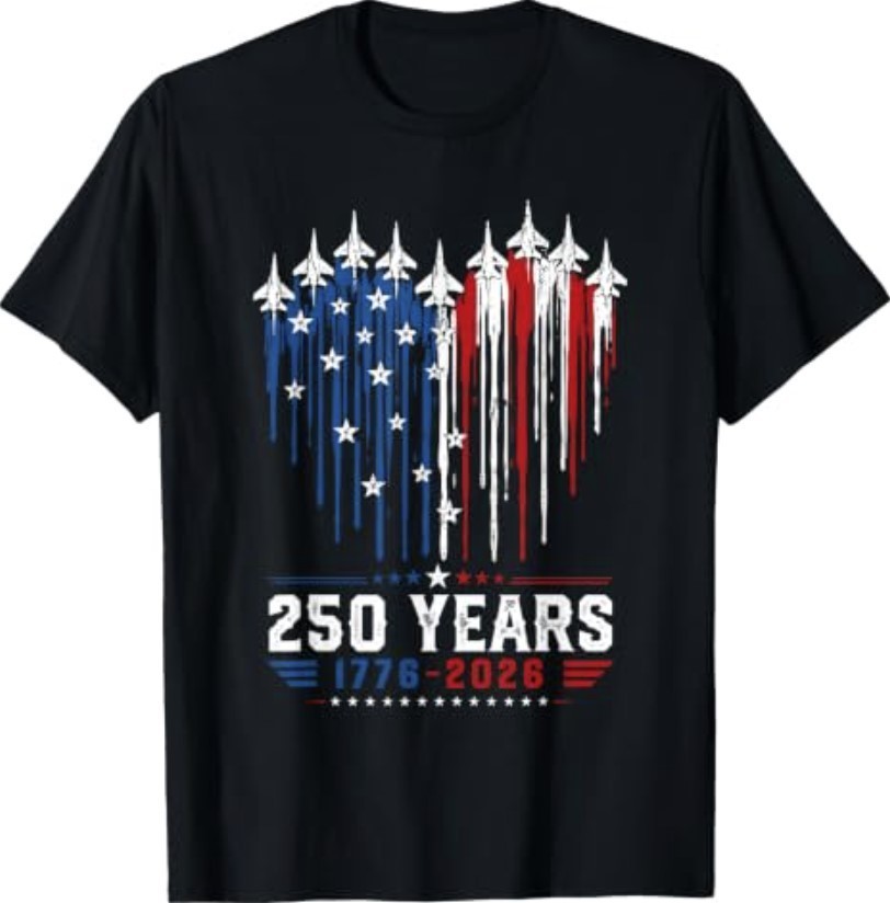 250th Anniversary USA Patriotic 250 Years American 4th July T-Shirt