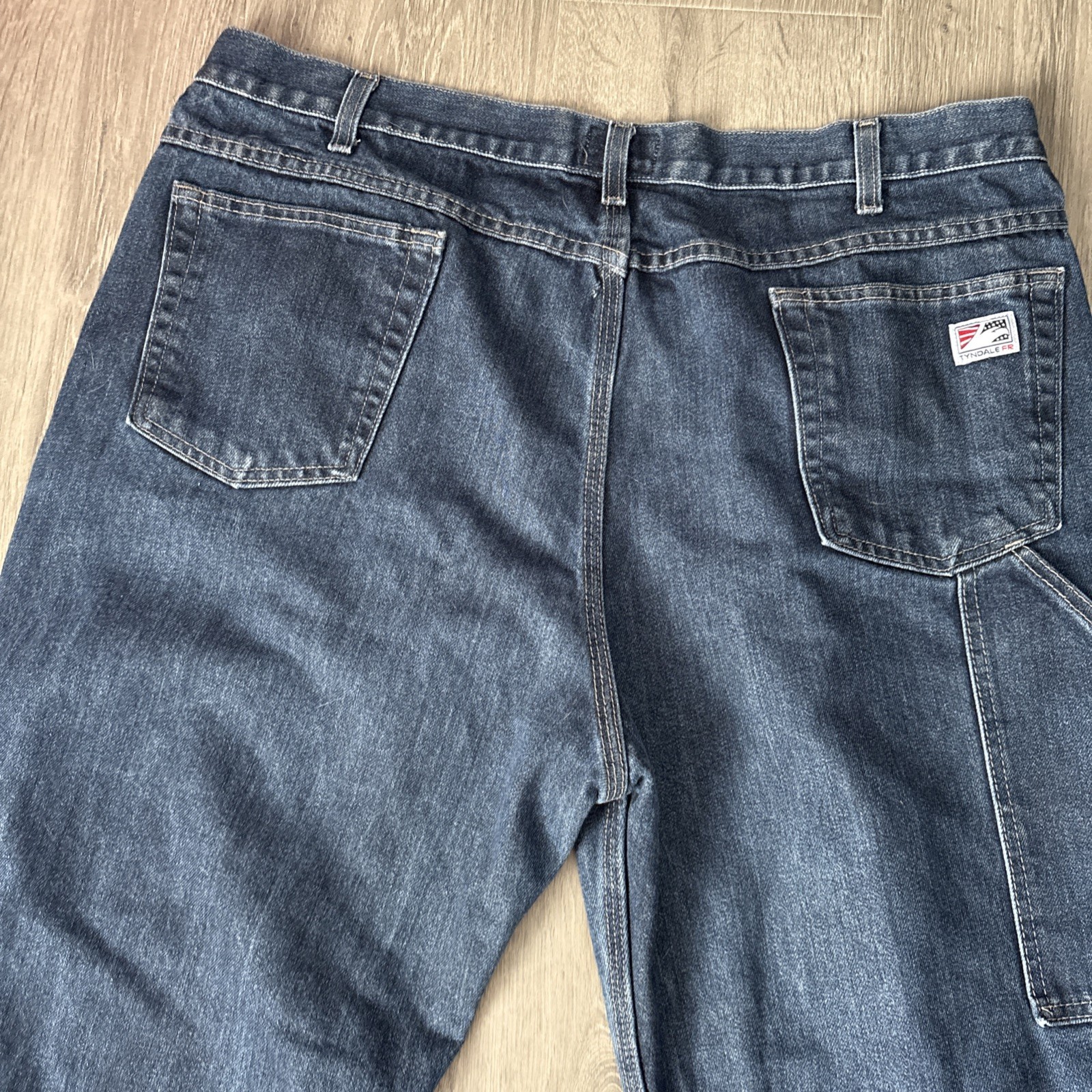 Tyndale FR Jeans Mens 40 Flame Resistant Pants F290T Blue Relaxed Carpenter