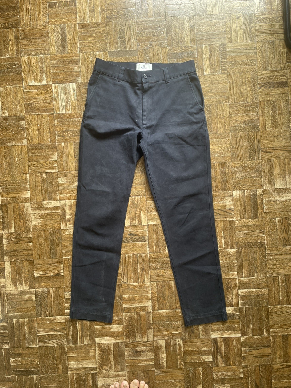 Reigning Champ Freshman Cotton Chino Pants Dark Navy RC 5455