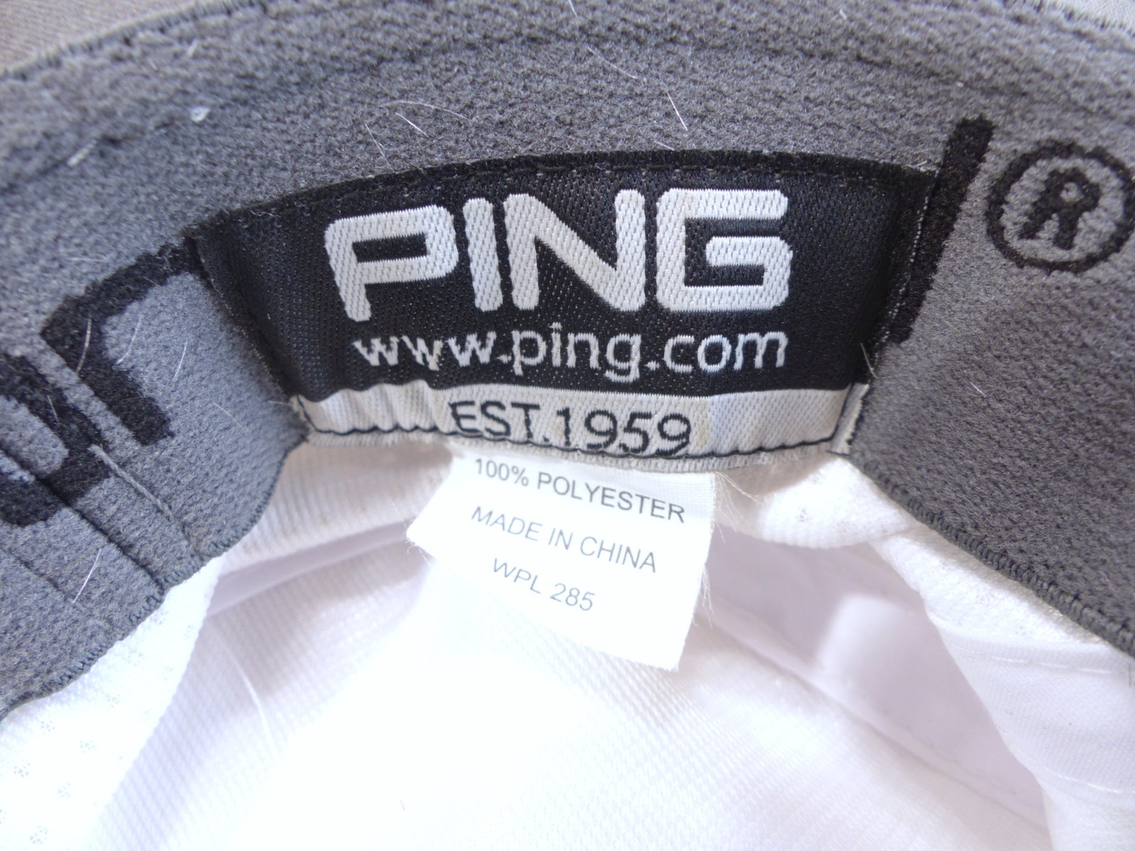 Adult PING Golf Sensorcool Vented White Elastic Stretch Fit Boonie Sun Hat OSFM