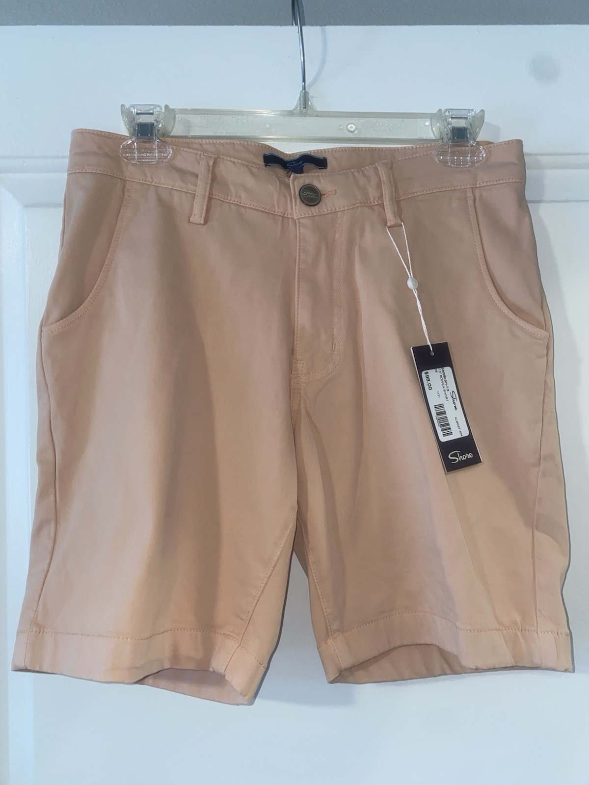 Shore 7.5″ Bowen Short Almost Apr Peach Color Size 28 New 7.5” Inseam
