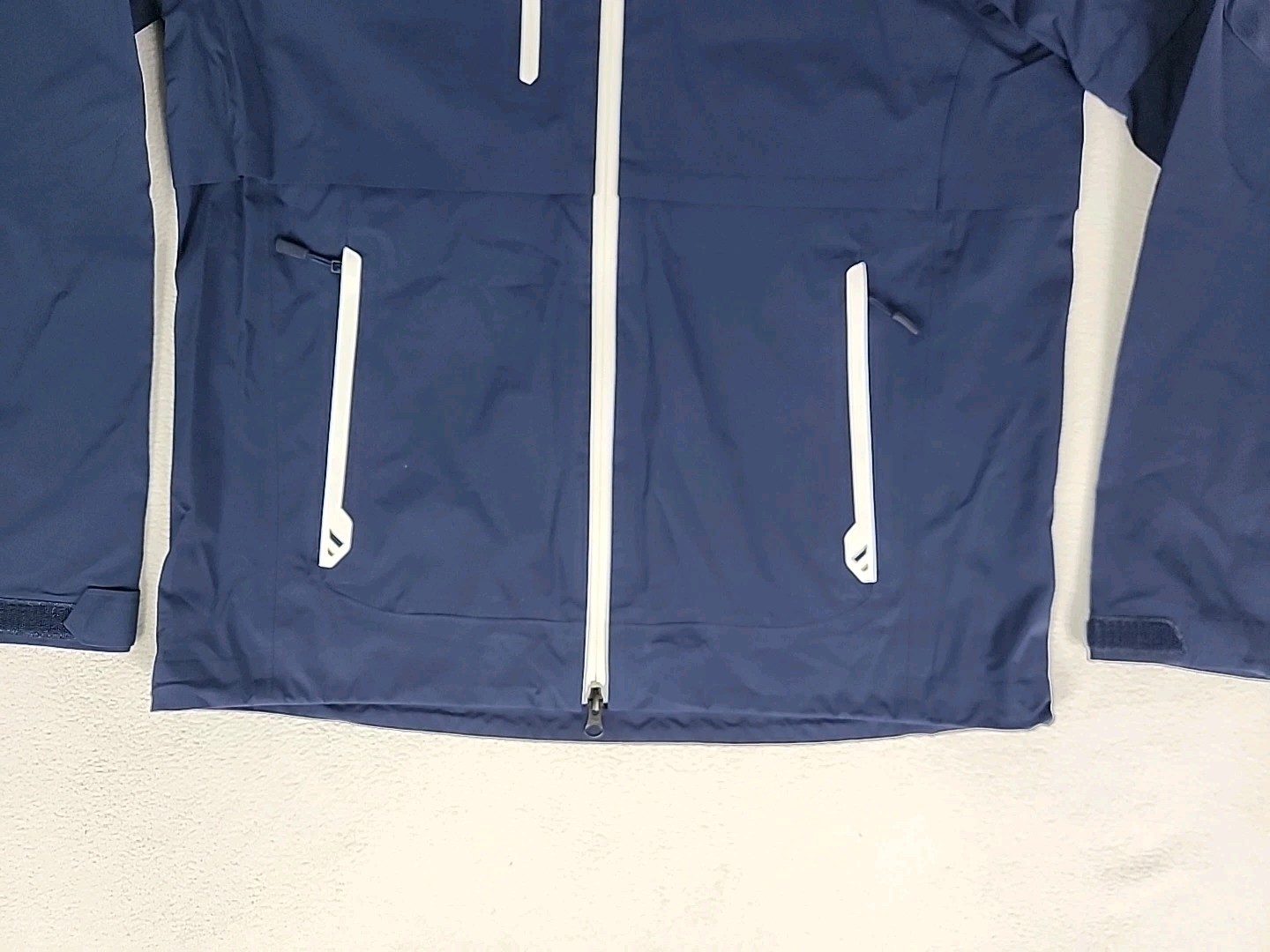 Ralph Lauren RLX Waterproof Hooded Golf Jacket Women’s M Navy Blue Raglan $398-