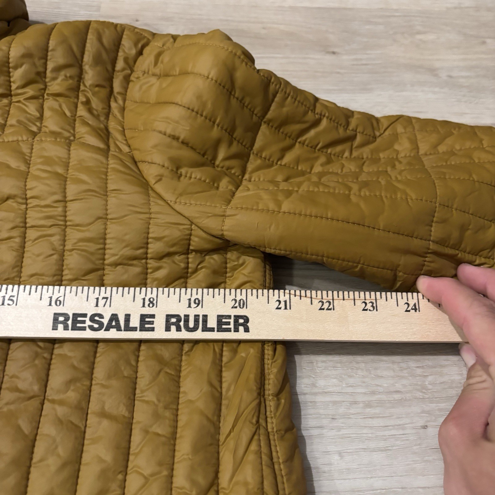 Eileen Fisher Puffer Jacket Women’s Small Brown Full Zip Snap Button Winter*