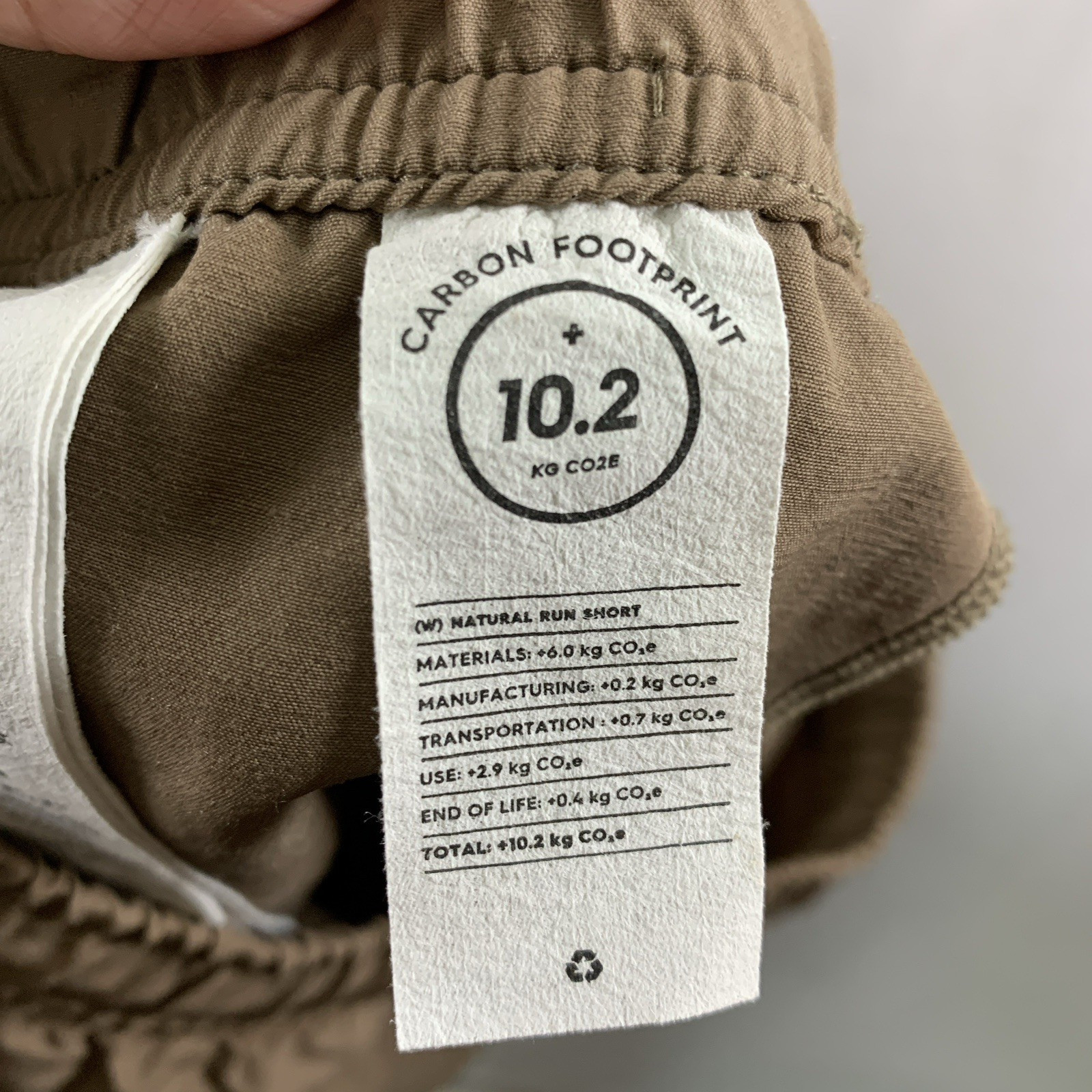 Allbirds Womens Carbon Footprint 10.2 Run Shorts XS Brown Wool Nylon Blend Light