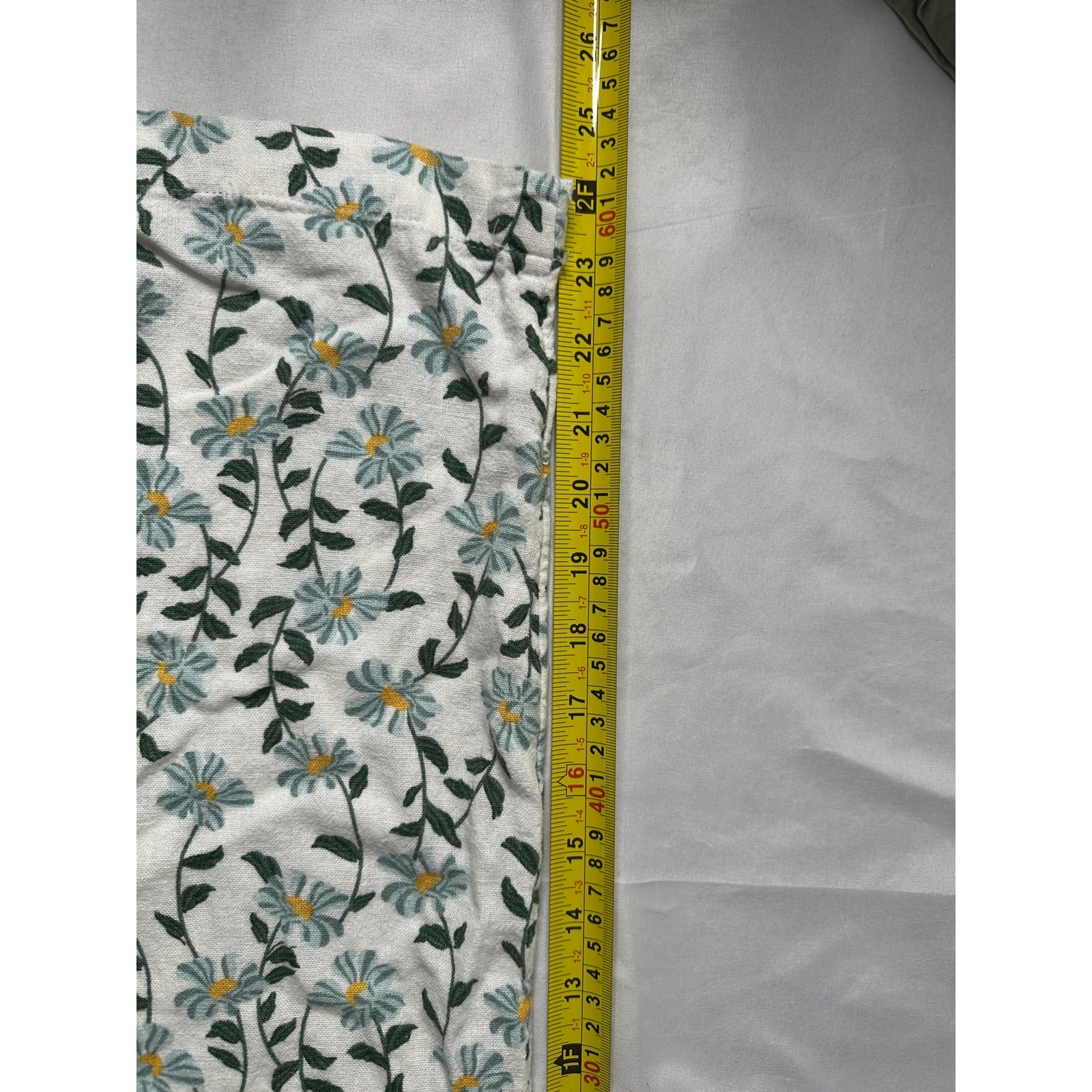 DIP Linen Blend Floral Cropped Jumpsuit Cottagecore Wide Leg Pockets Size 6
