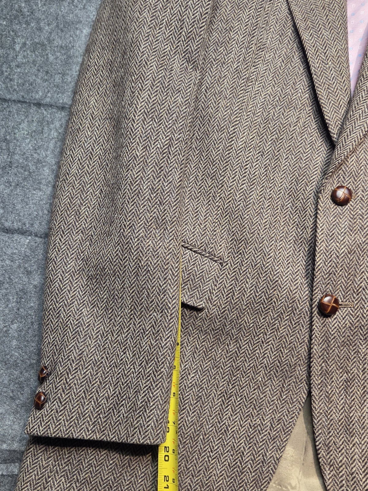 Harwick By Kingsport Blazer Jacket Men 40 Tweed Wool Inner Pockets Lined Canada