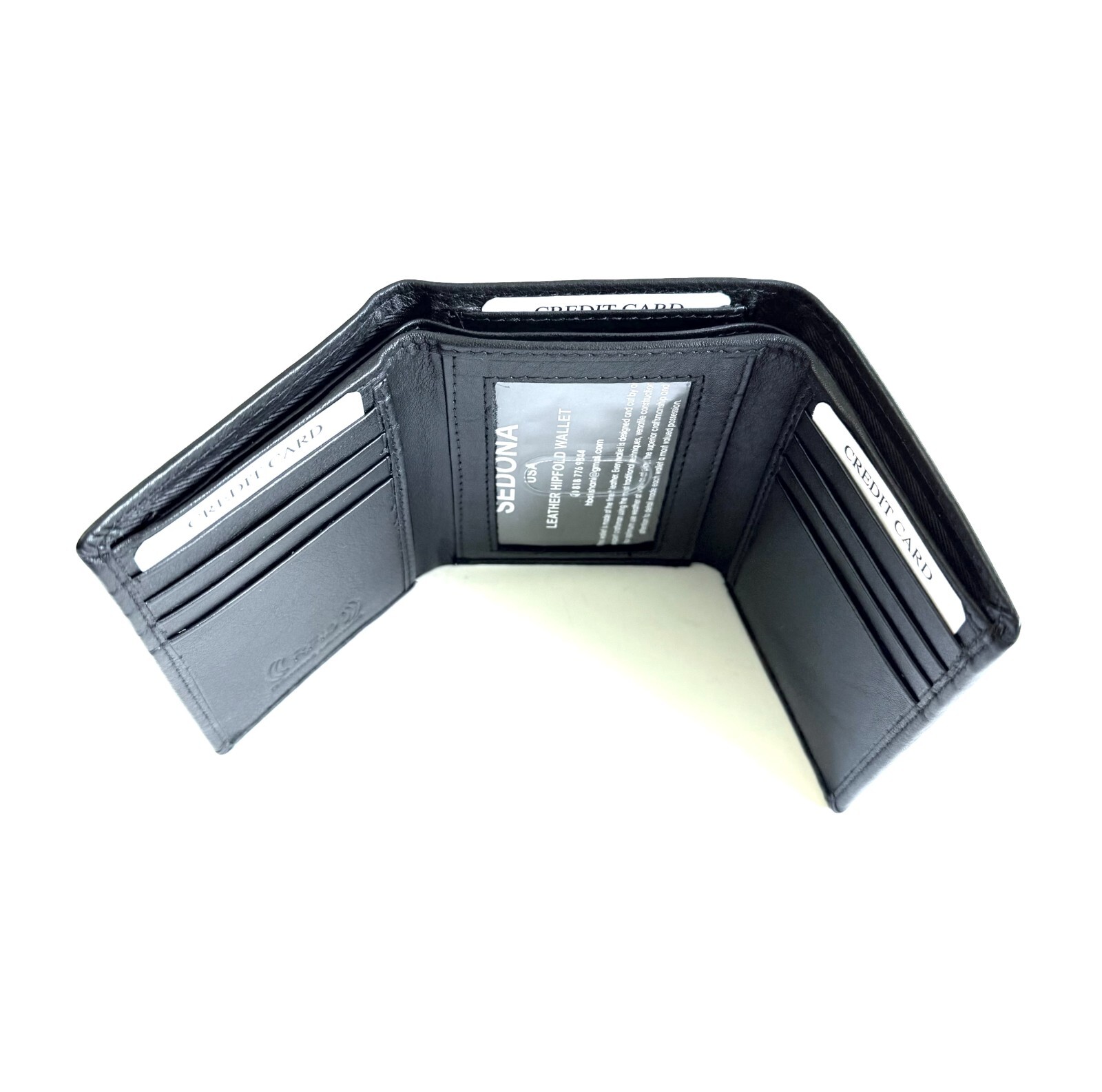 SEDONA® TRIFOLD WALLET WITH 8 CARD SLOTS, LICENSE WINDOW, RFID PROTECTION