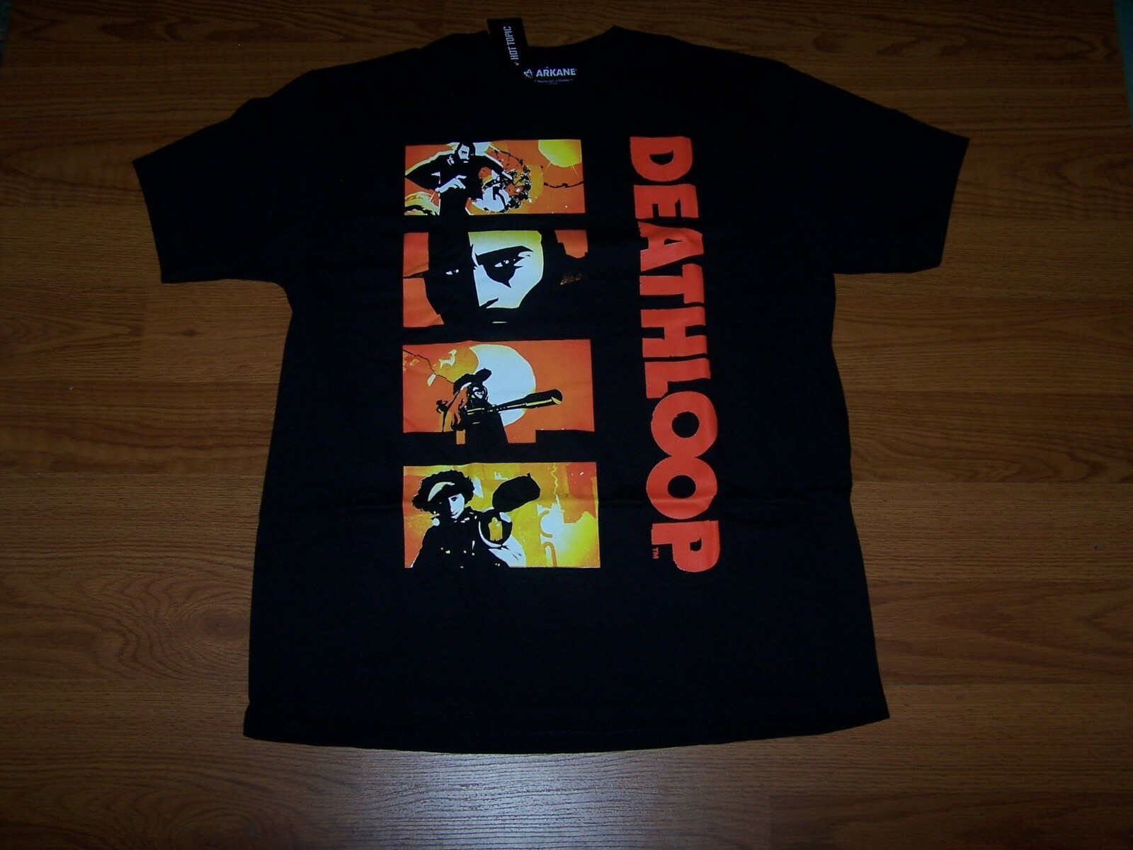 Size L Mens Loot Crate Gaming Black Deathloop Panels T-Shirt Hot Topic