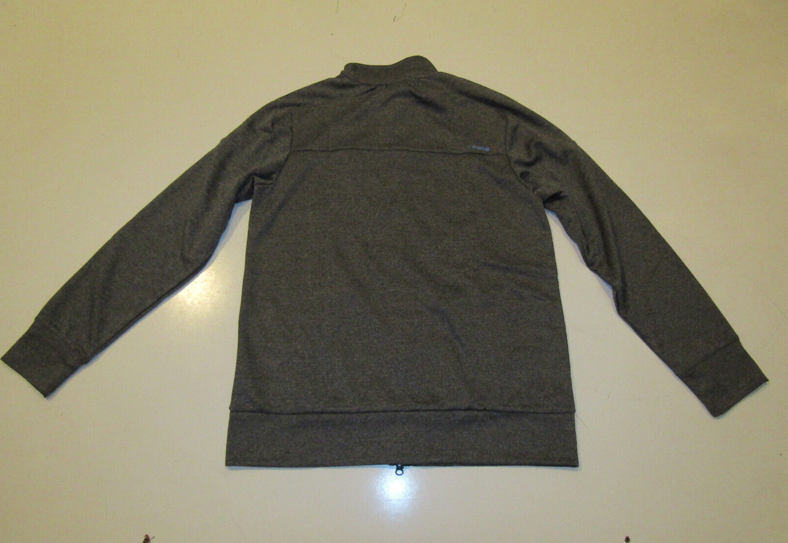 SPYDER Active Heather Gray Full Zip Breathable Jacket Moisture Wicking Sz Large