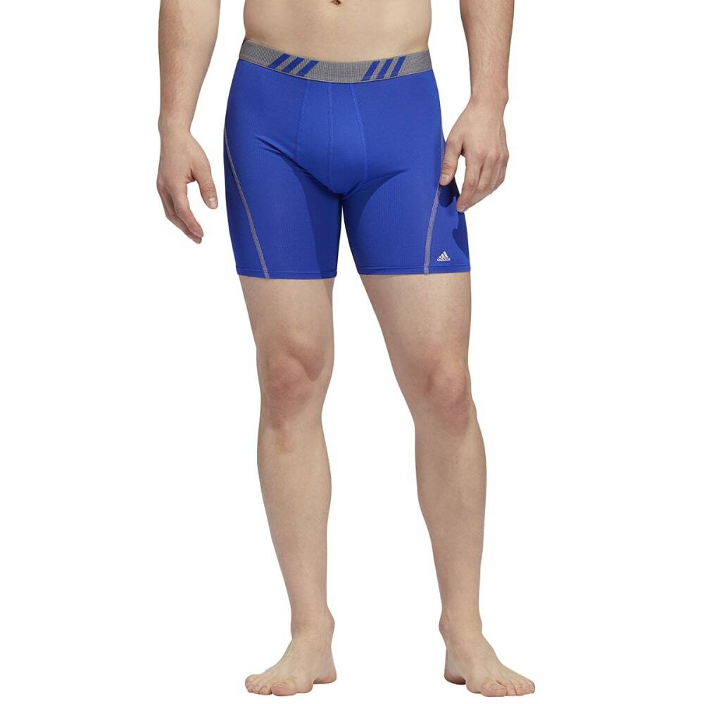 Adidas Men’s Boxer Briefs 2 Pack S 28-30 Bold Blue Grey Performance Fit MSRP$26